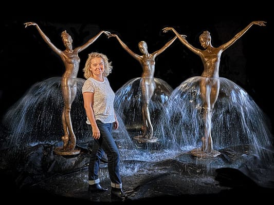 Małgorzata Chodakowska i jej fontanny "Baletnice"