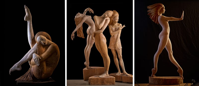 Drewniane rzeźby Małgorzaty Chodakowskiej